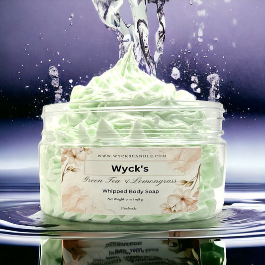 Green Tea & Lemongrass - Whipped Body Soap