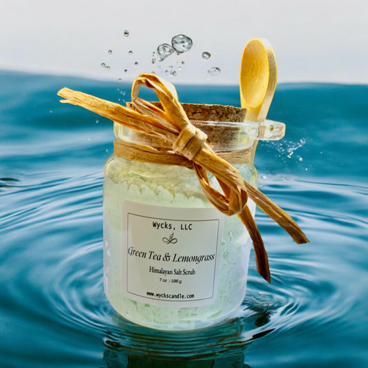Green Tea & Lemongrass Himalayan Salt Scrub