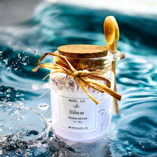 Hibiscus Whipped Himilayan Salt Scrub 7 oz