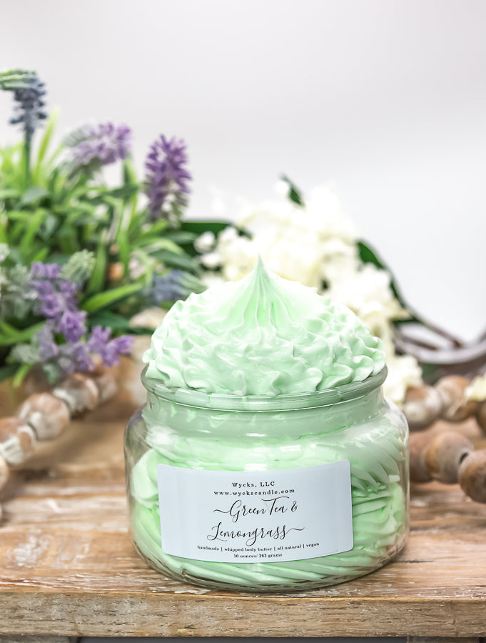 Green Tea & Lemongrass - Whipped Body Soap
