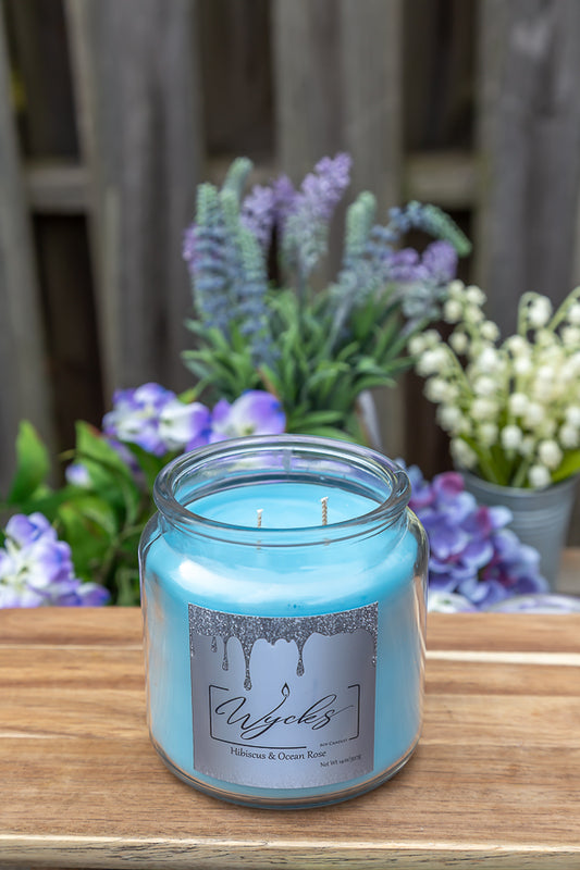 Hibiscus & Ocean Rose - 14oz - 2-Wick Collection